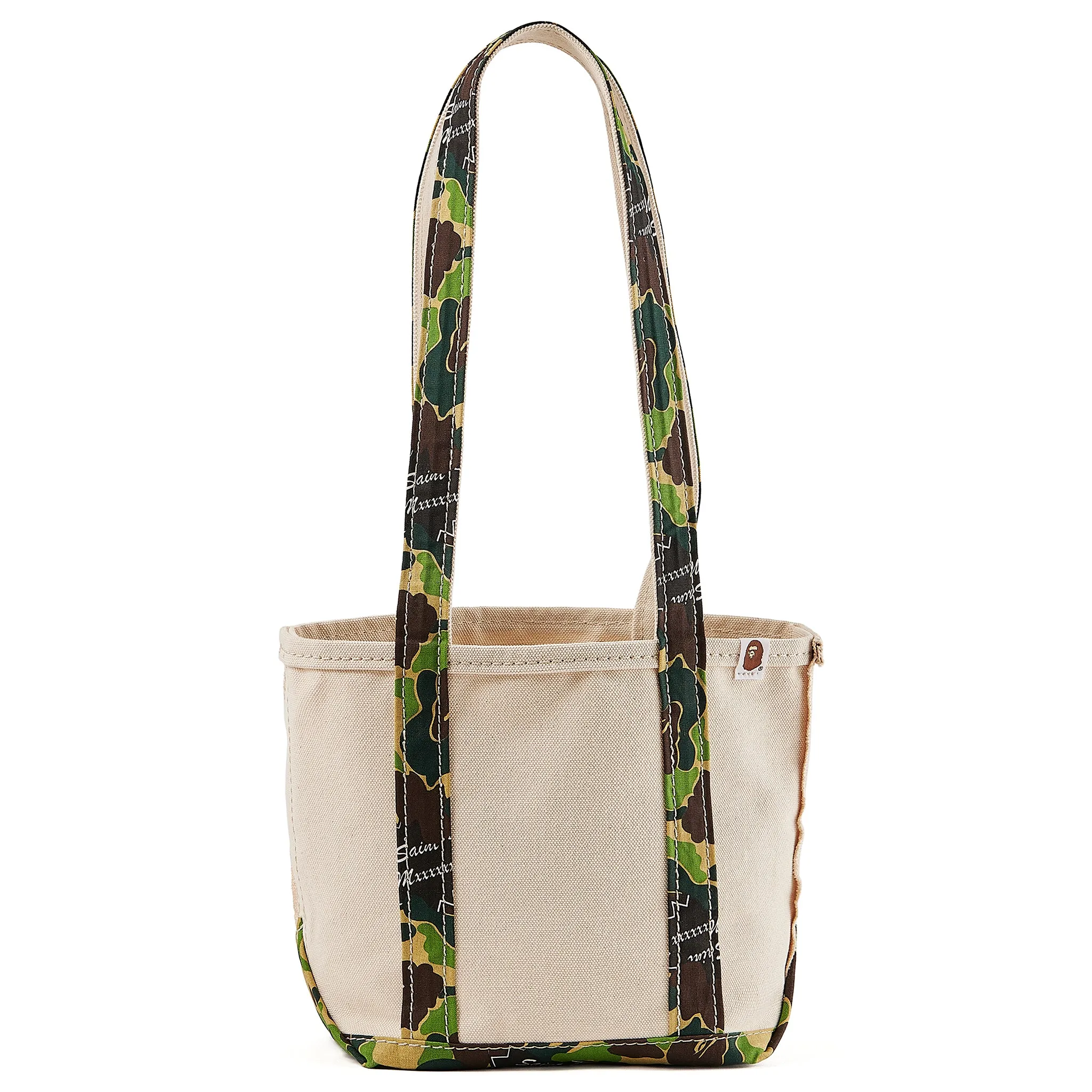 A BATHING APE® AP_TOTE BAG/SMALL / WHITE CAMO