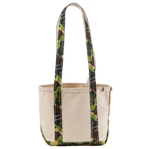 A BATHING APE® AP_TOTE BAG/SMALL / WHITE CAMO