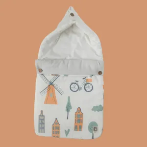 Awesome Amsterdam Baby Carrier Nest (Muslin) -Carrying Nest Bag Portable Travelling Bed for Infants for 0-4 Months