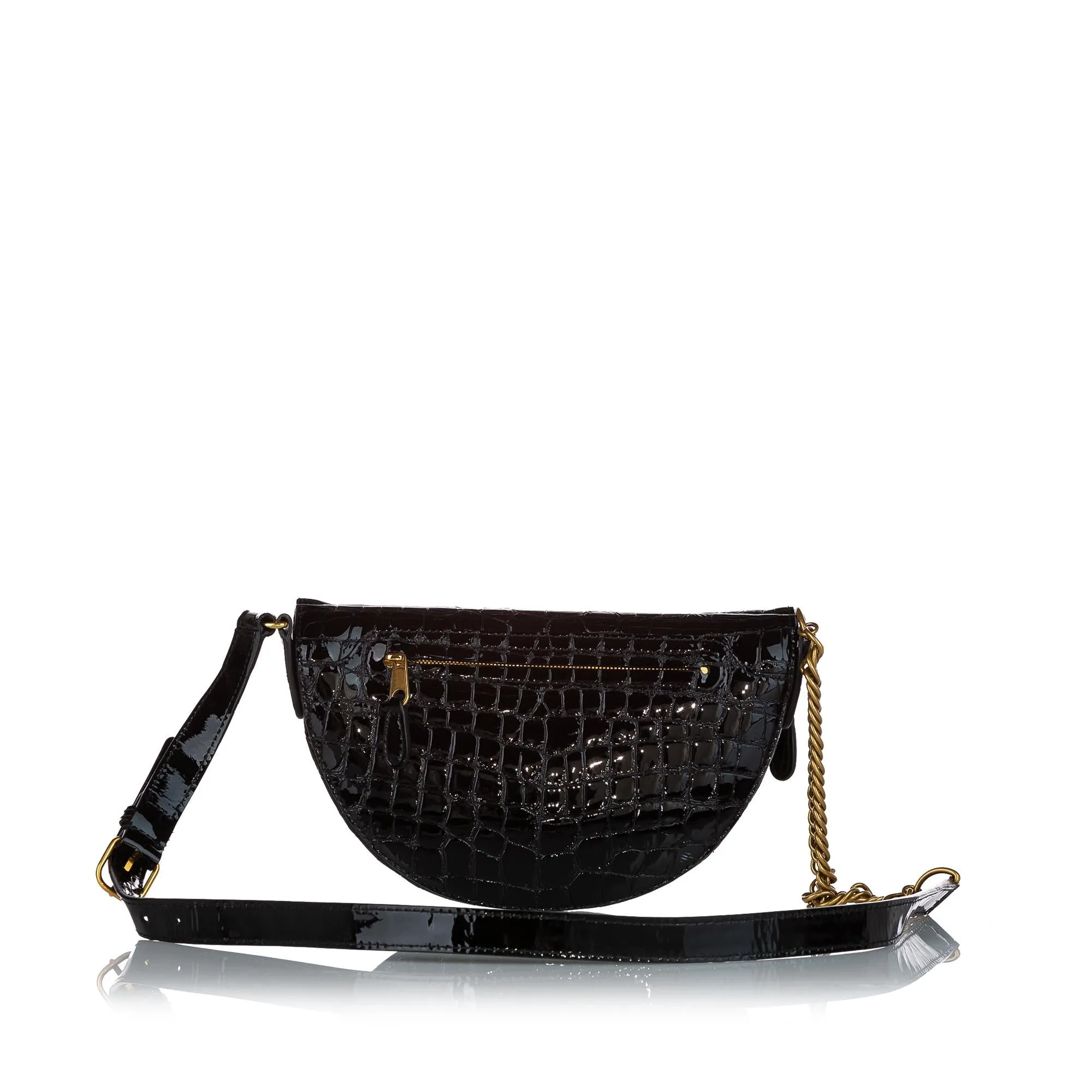 Balenciaga Souvenir Embossed Patent Leather Belt Bag (SHG-27024)
