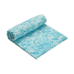 BEACH TOWEL PAISLEY TURQUOISE