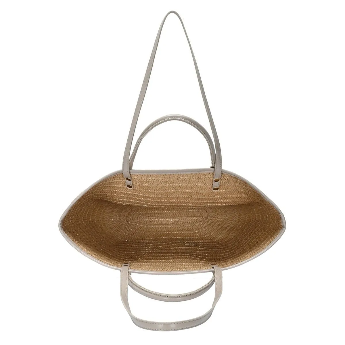 BGT4560 Straw front Pocket  Handbag