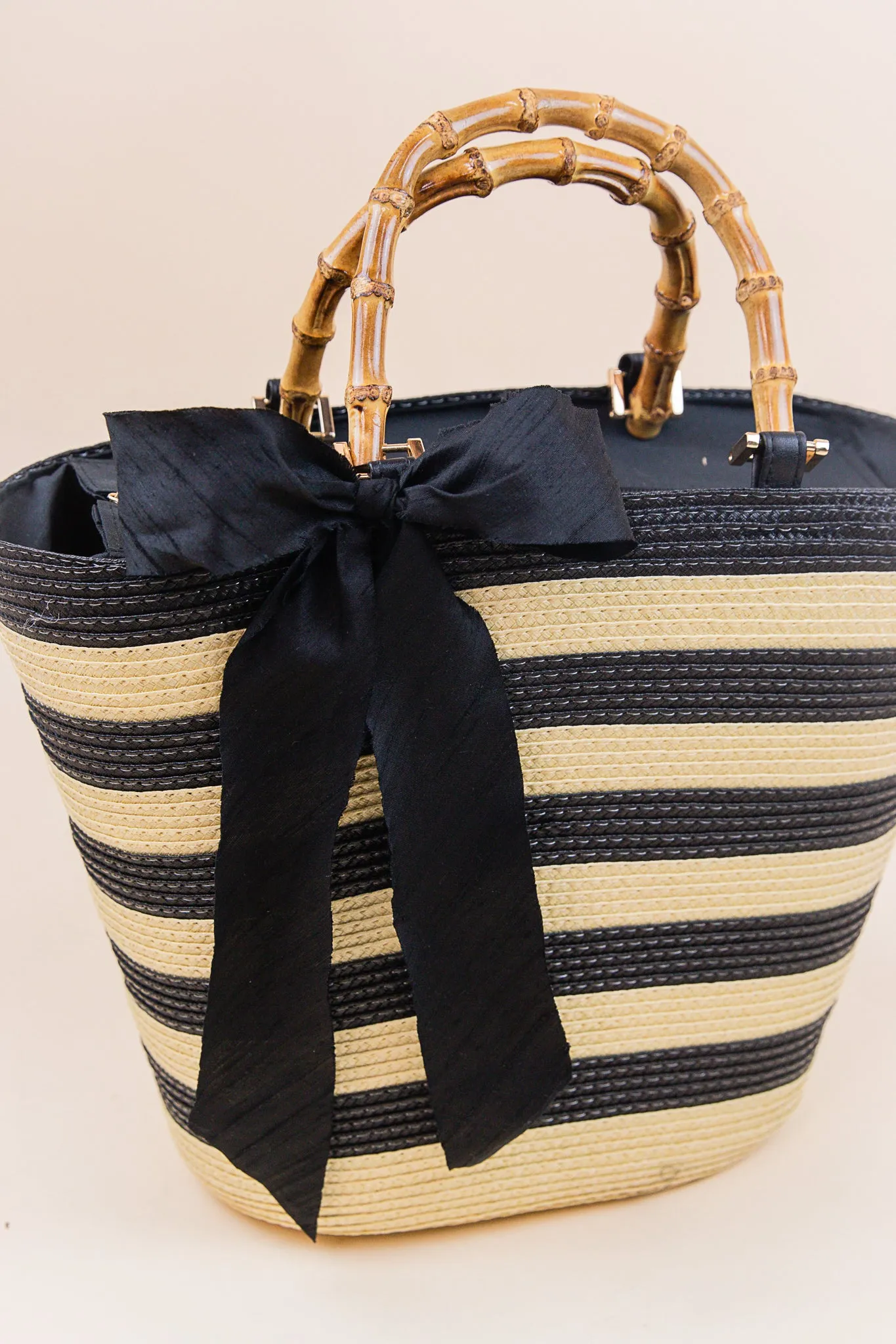 Brynn Straw Bow Tote
