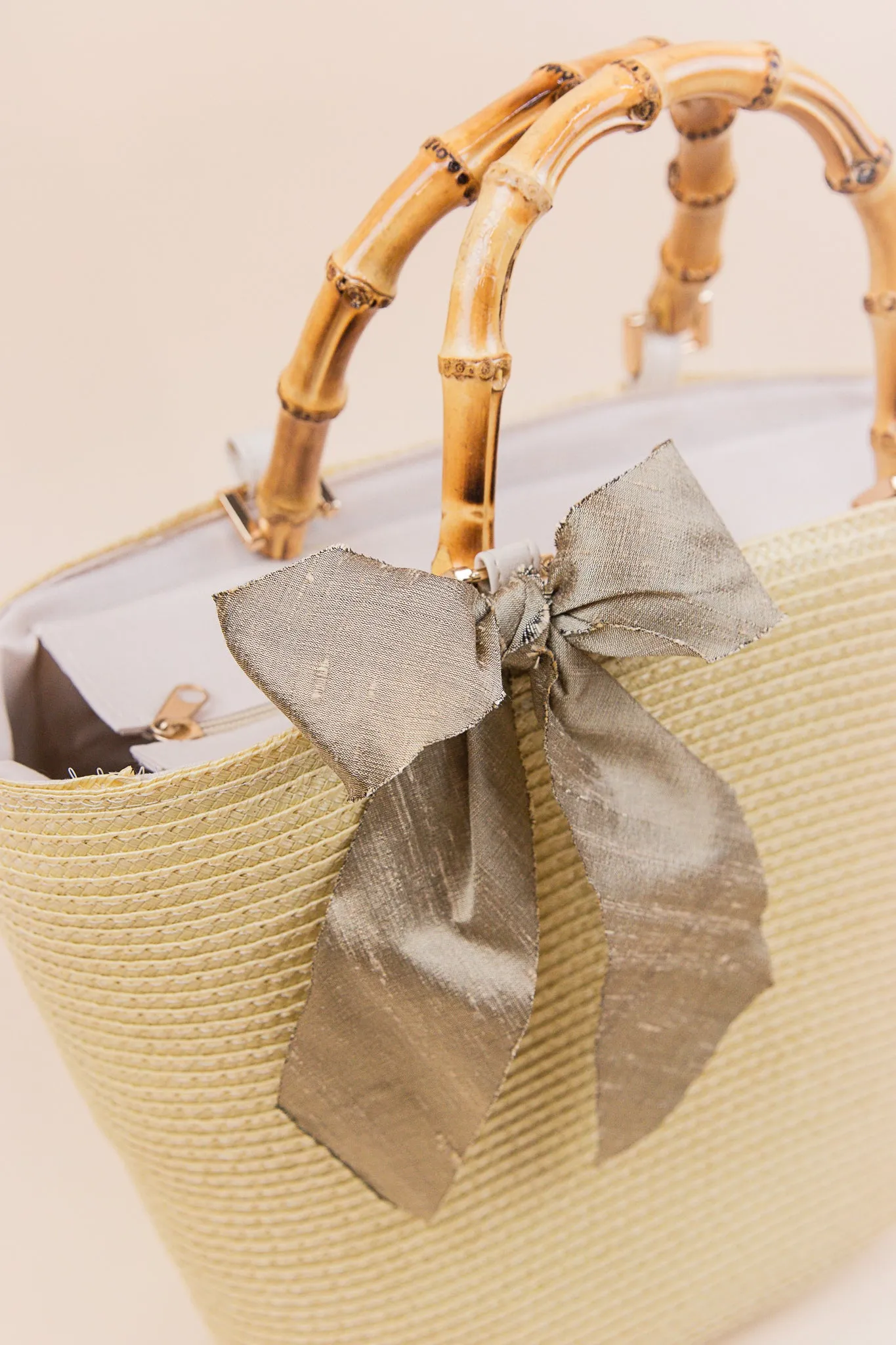 Brynn Straw Bow Tote