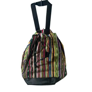 Colorful Striped Drawstring Backpack