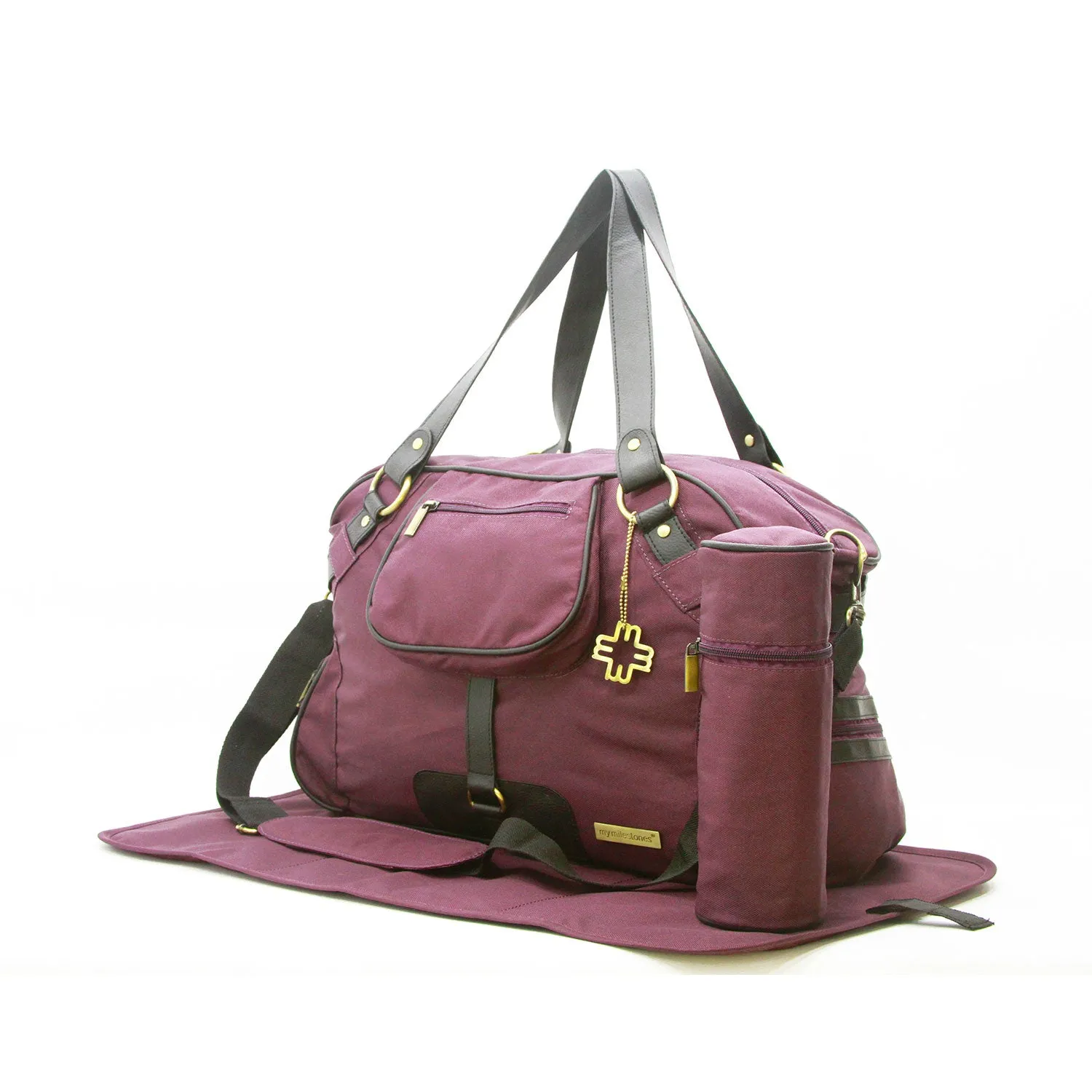 Diaper Bag - Studio Baby Diaper Bag/Mothers Bag - Wine