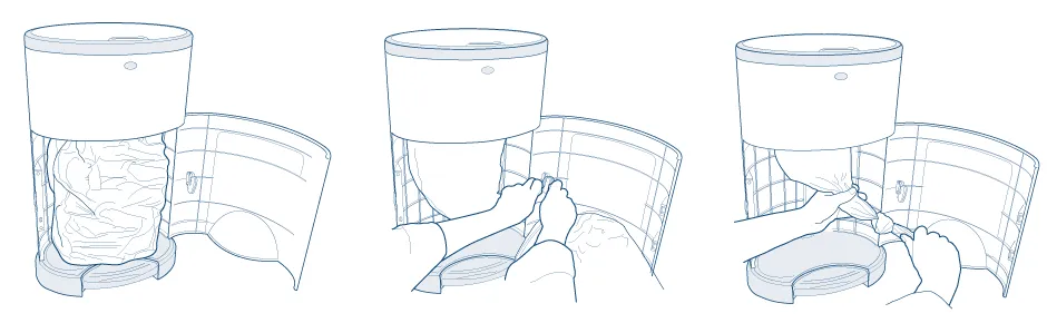Diaper Dekor Plus Hands Free Diaper Pail - 1 pk Shipper