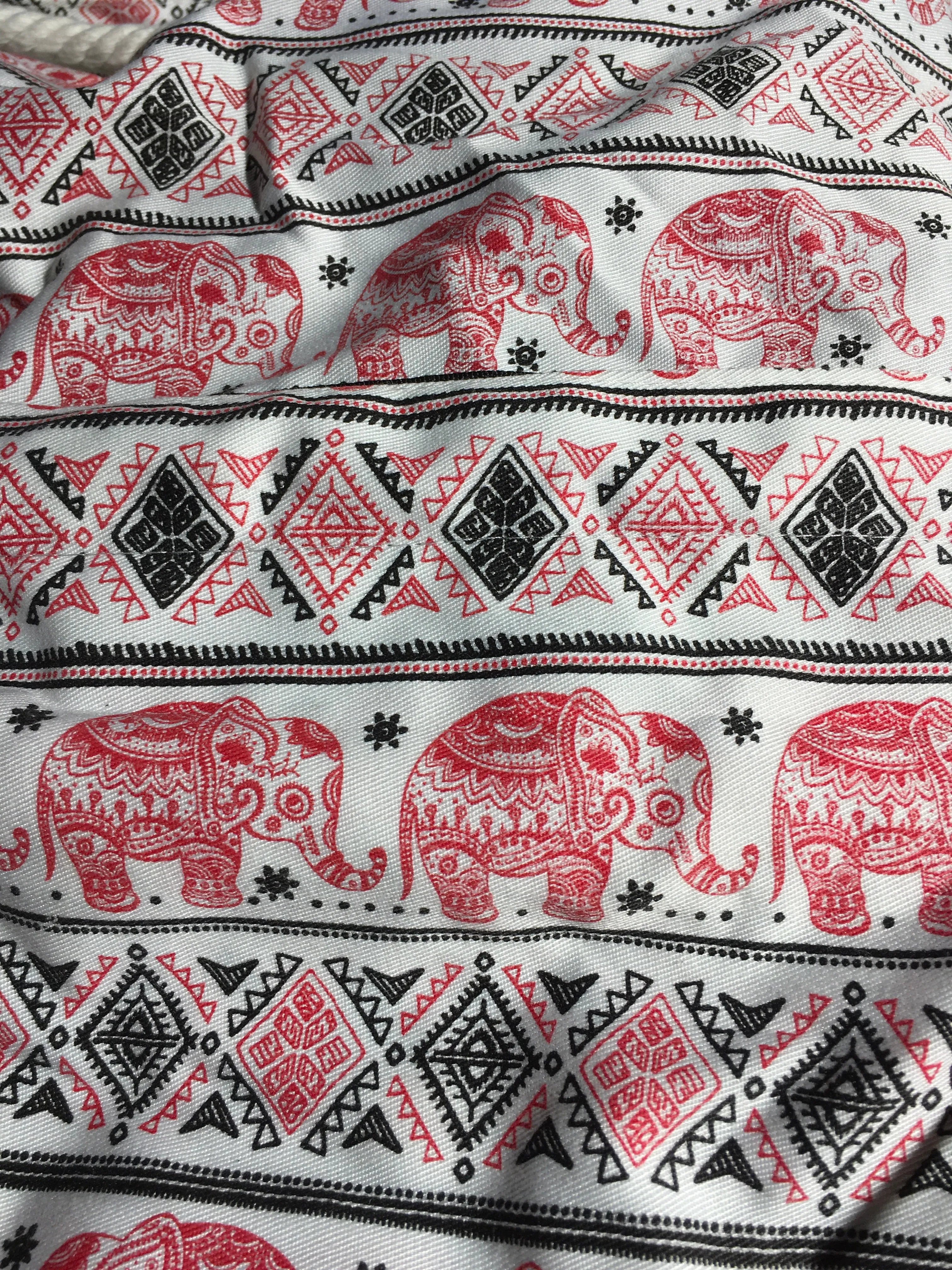 Elephant drawstring backpack