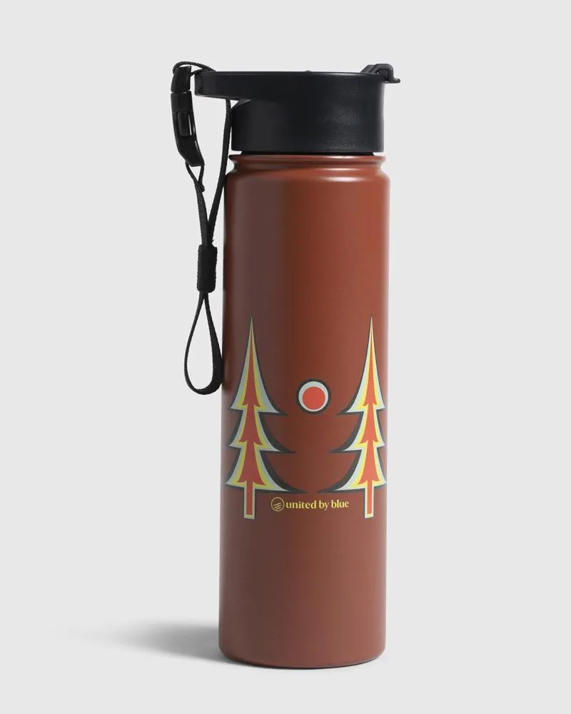 Insulated Steel Bottle 22 Oz. - Trippy Trees