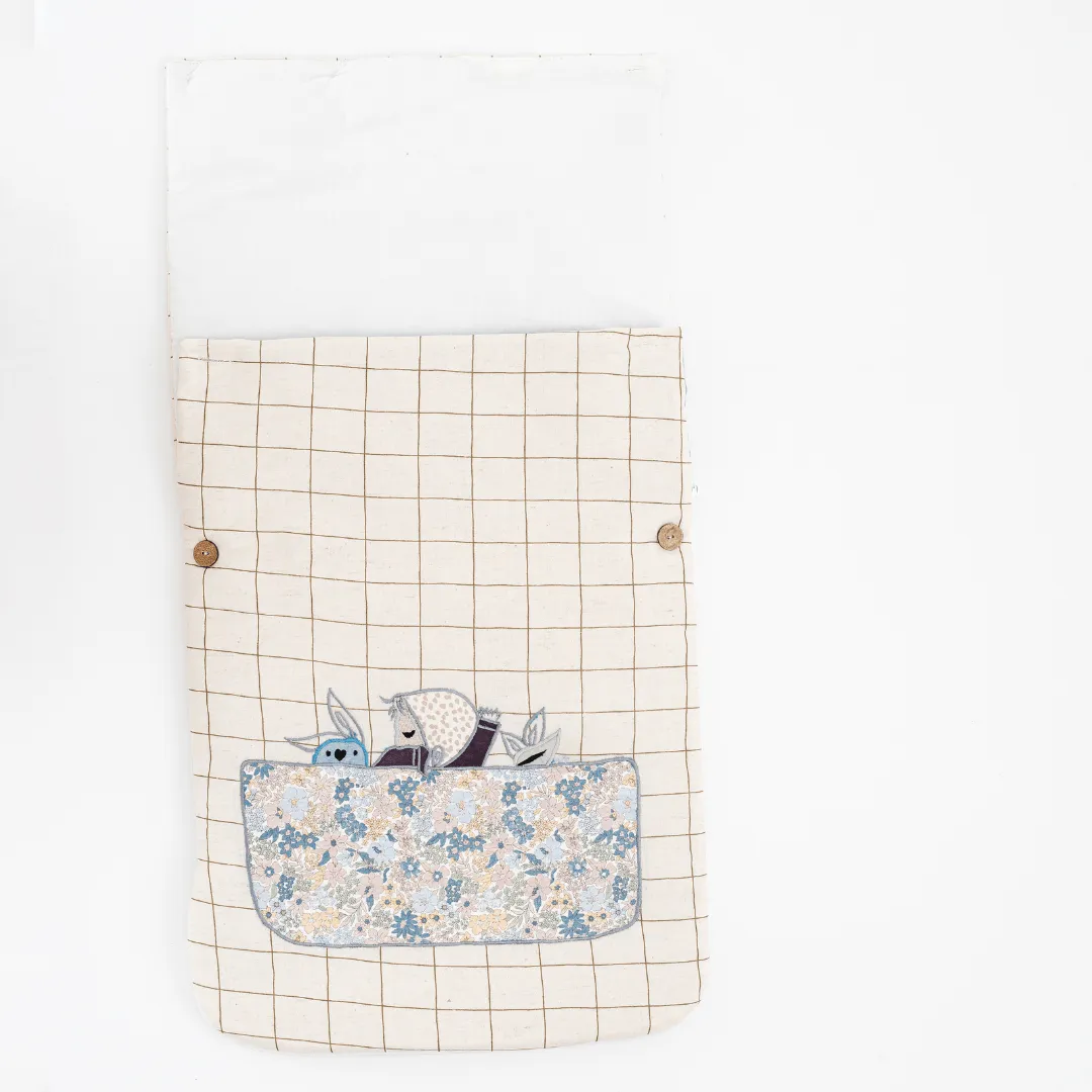 Kiss Me Goodnight Baby Carrier Nest   Custom Gift Bag (Handcrafted Patchwork)