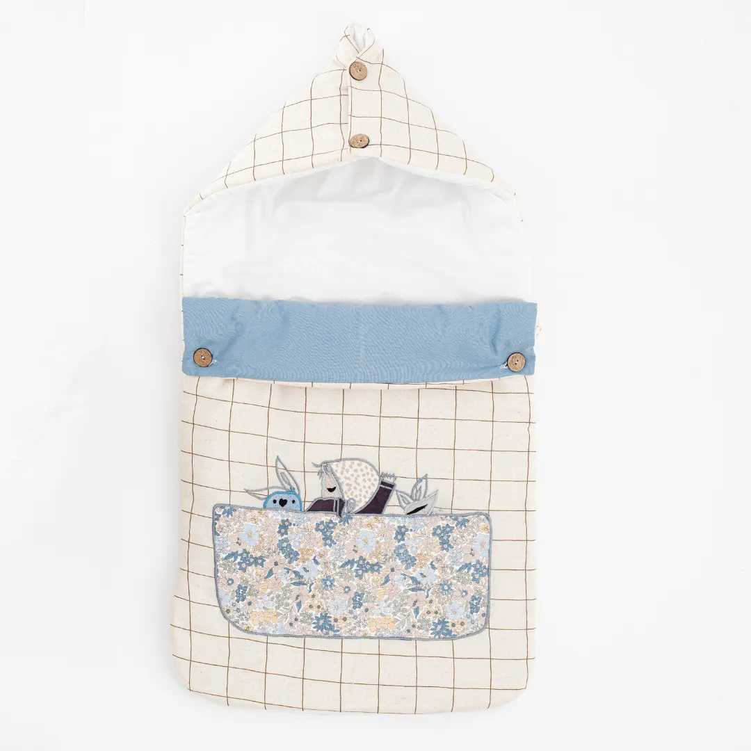 Kiss Me Goodnight Baby Carrier Nest   Custom Gift Bag (Handcrafted Patchwork)