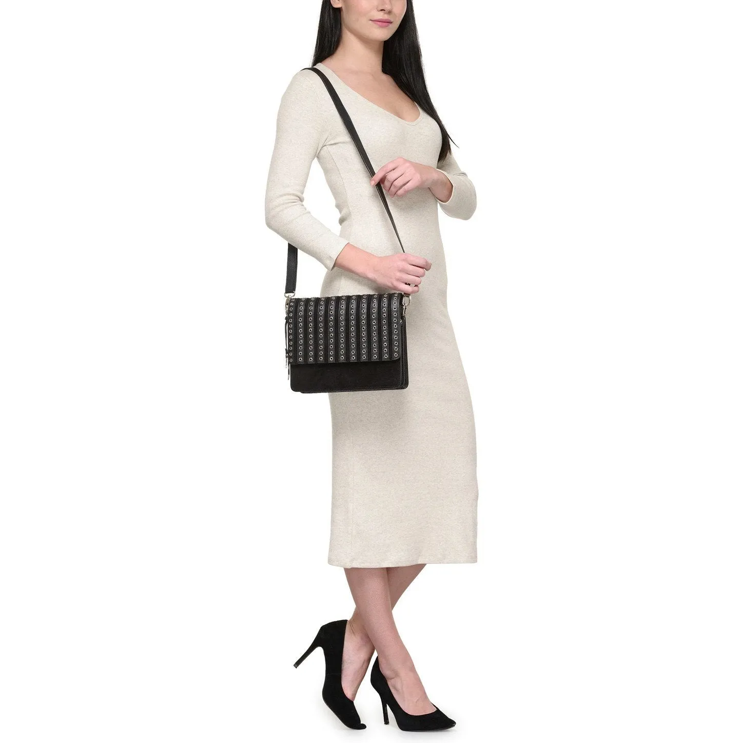 Leather Crossbody Bag - PR1269