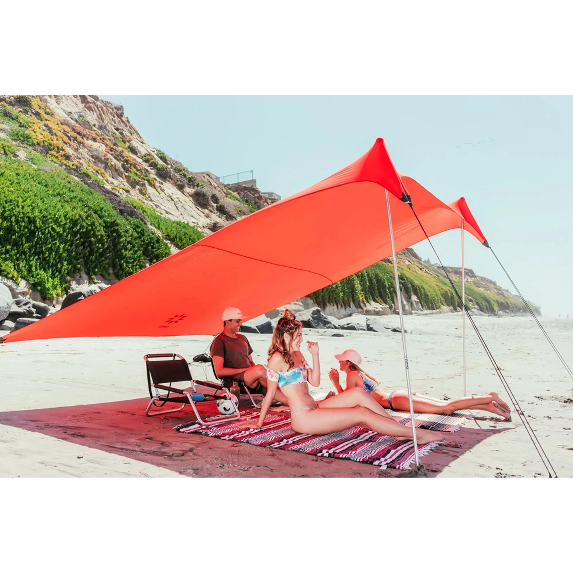 Neso Grande Beach Tent - Coral