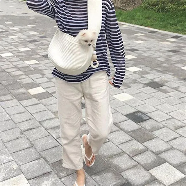 On An Adventure Pet Canvas Sling Bag