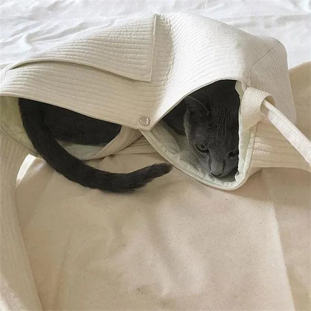 On An Adventure Pet Canvas Sling Bag