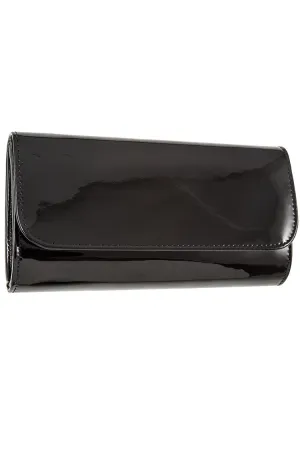 Patent detail clutch bag
