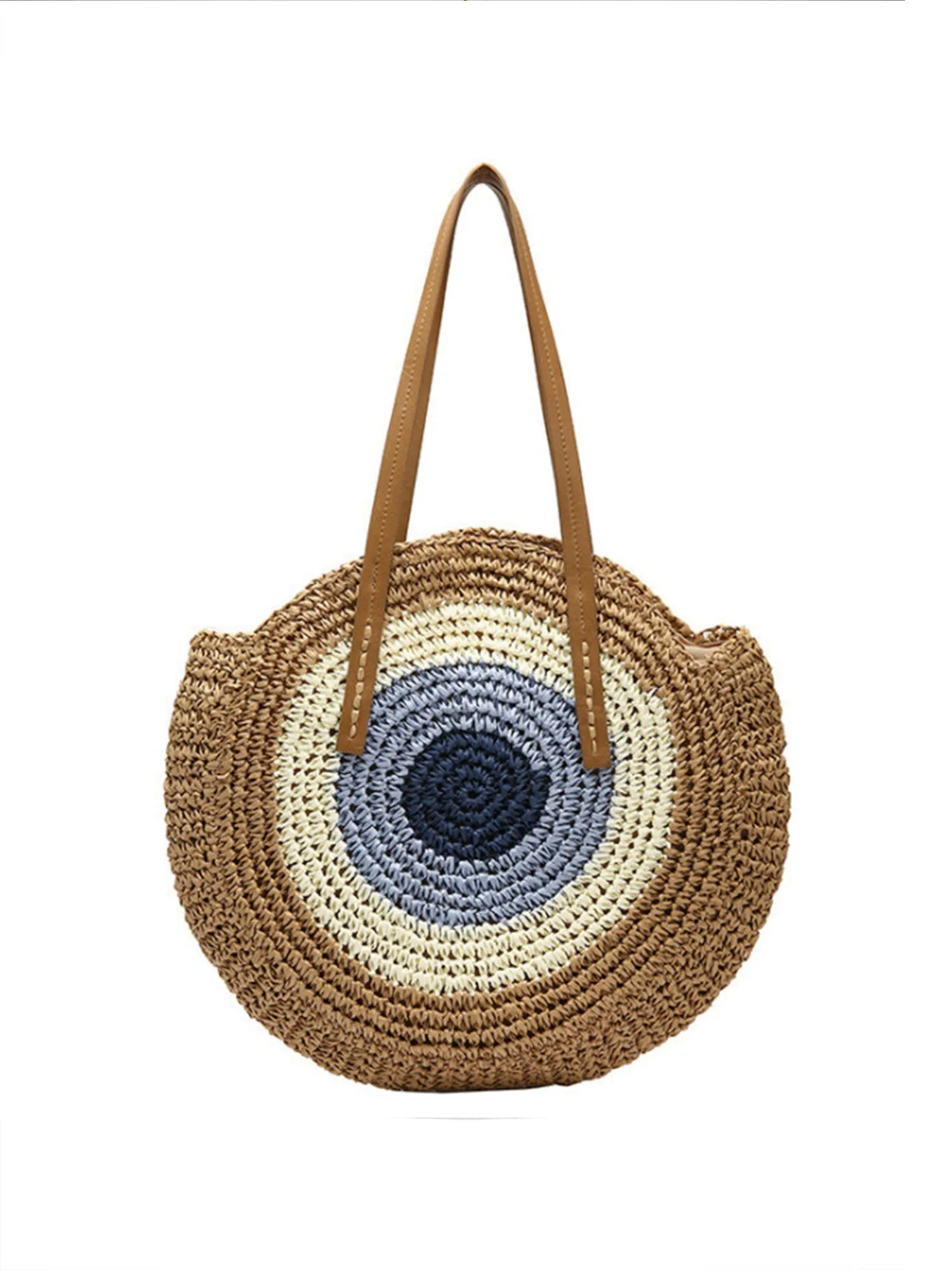 Straw Circle Tote