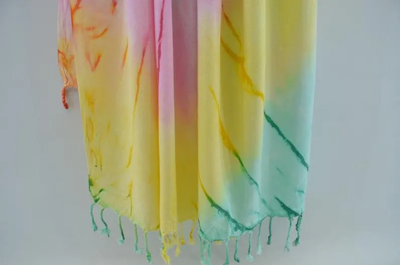TIE DYE TURKISH TOWEL