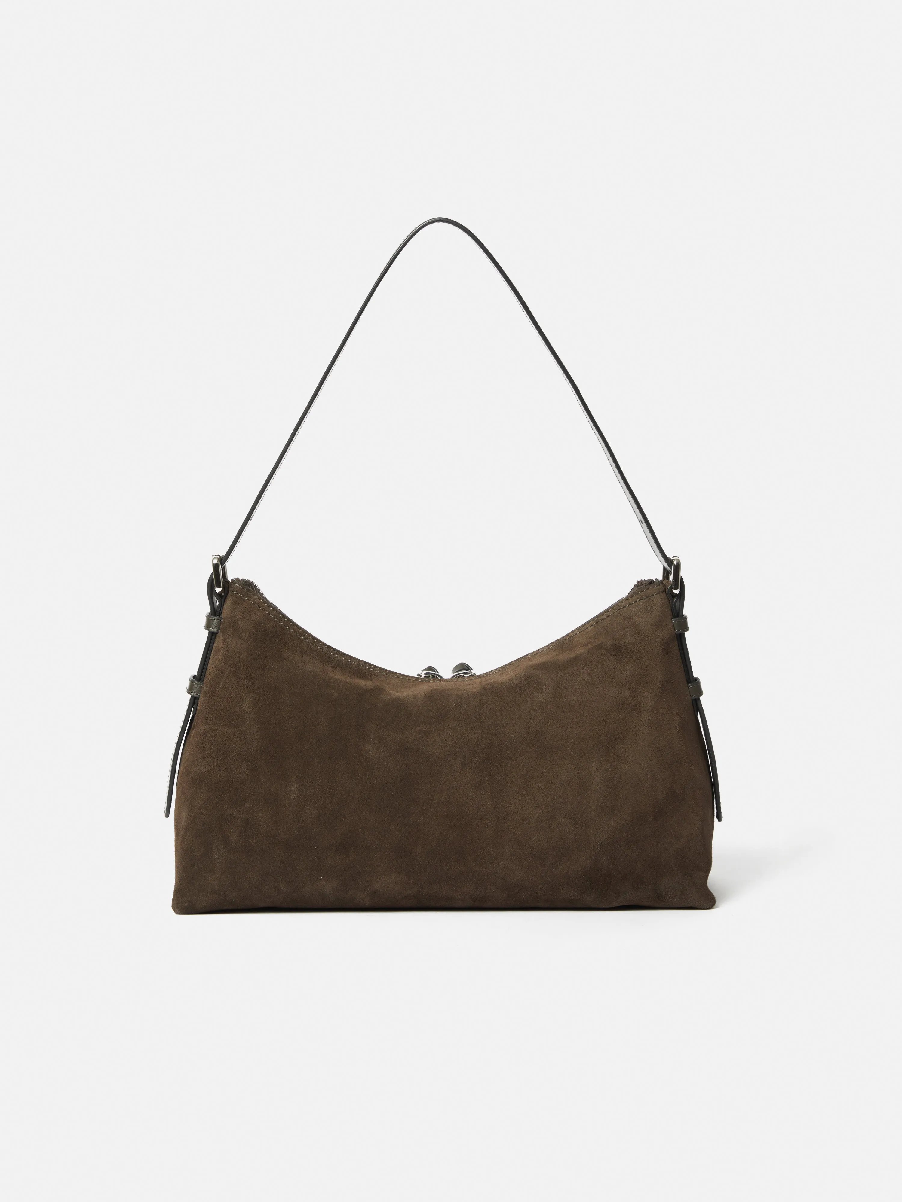 Trafalgar Suede Shoulder Bag | Khaki