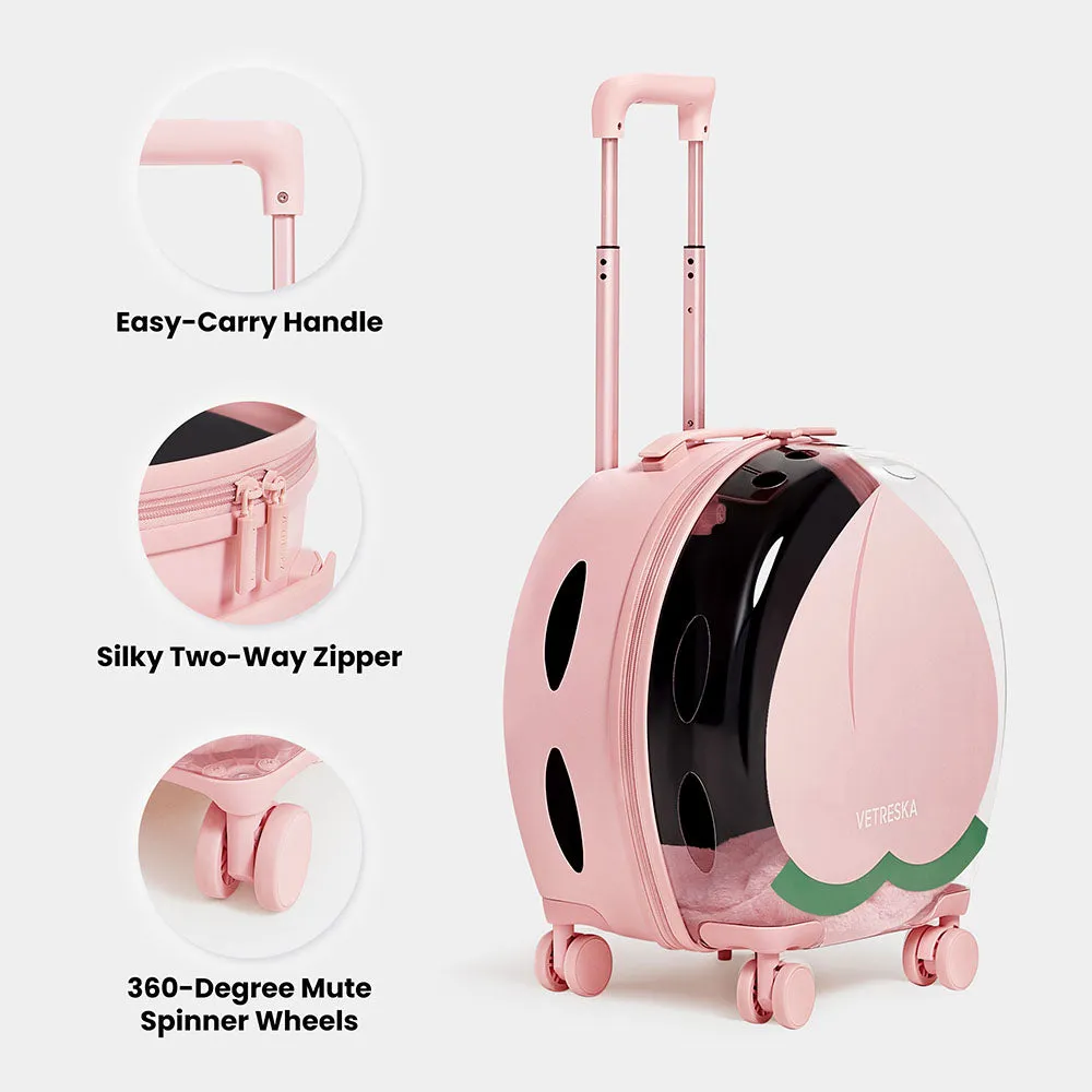 VETRESKA Bubble Carrier For Cats & Dogs (Pink, Opaque)